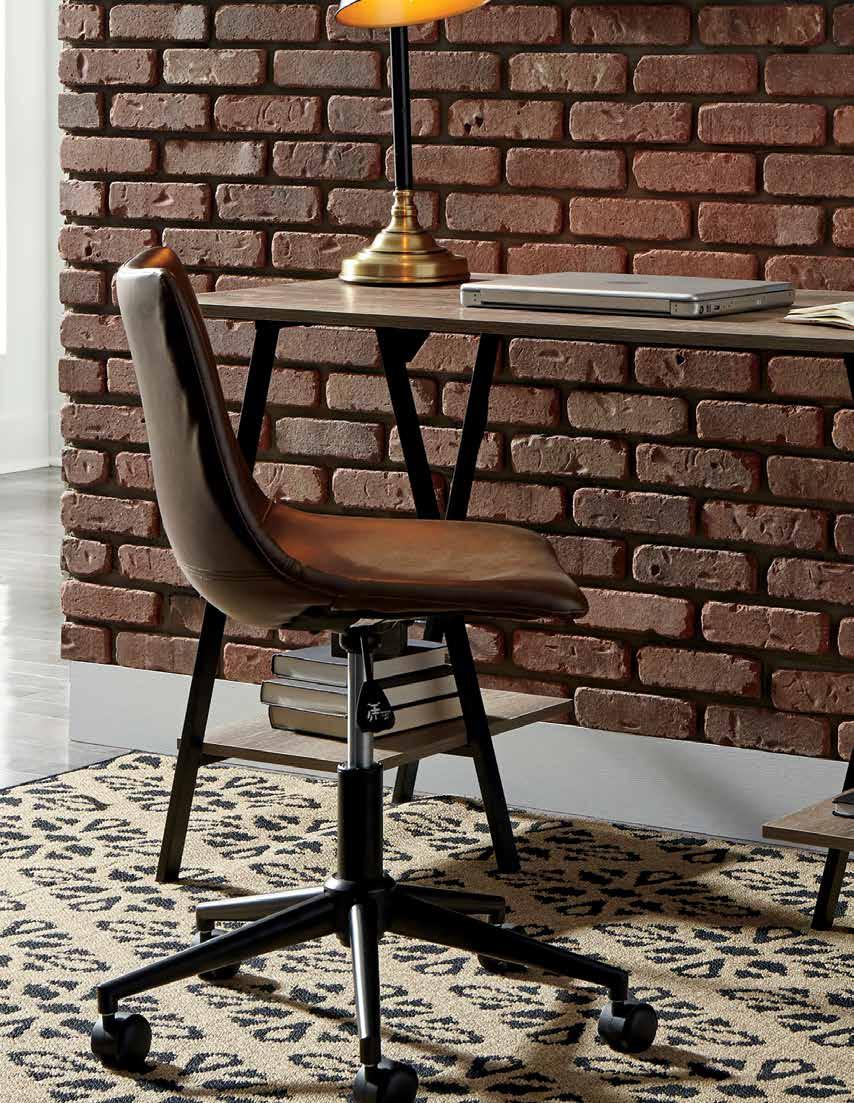 BERTMOND A scaled-down take on the simply striking sawhorse table, the Bertmond desk works beautifully for those short on space.