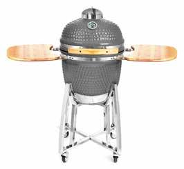 Simply, place your charcoal in the base of the Kamado, light the coals, and start grilling with the