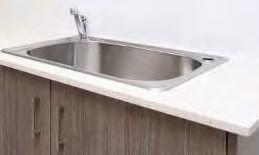 tub and flick mixer tap Note: Does come standard with some designs LAUNDRY CABINET WITH