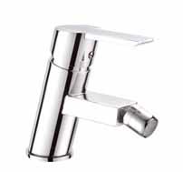 monobloc basin mixer with click waste
