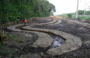 Single-layer Stream Relocation Designed by