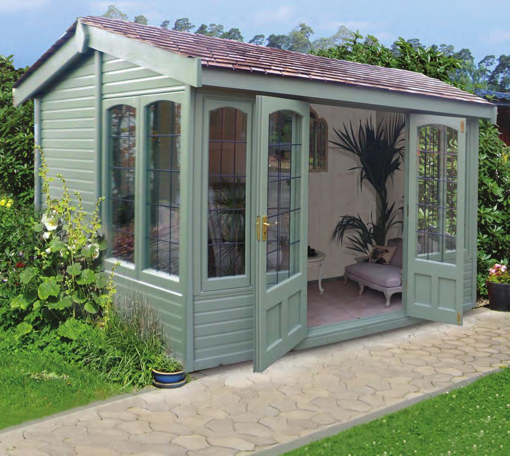 the Astwood 10 x 8 Astwood with square leaded windows and doors The classically designed Astwood made from Western Red Cedar which is renowned for its natural beauty and warmth.