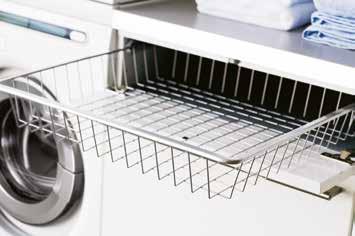 Ideal for storing your detergent, softener, coat hangers, pegs, user manuals and other useful items in the laundry area.