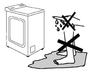 Power sockets should be in easily accessible places so that the washing machine can be unplugged in case of any