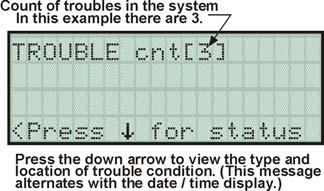 System Operation Table 8-2: Operation Modes of FACP Operation Mode Trouble Occurs When System Behavior In This Mode You Can A system trouble condition occurs.