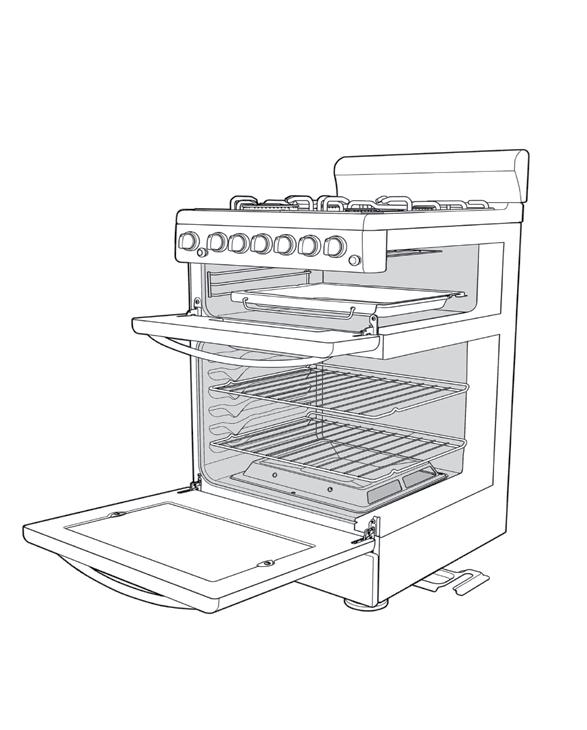 37 To fit a shelf or tray to a formed cavity (EVEP606 only) Your oven comes with formed easy clean shelf supports.
