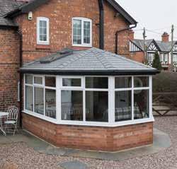 * Swap your polycarbonate or glass roof for a custom-made tiled roof to achieve a warmer space