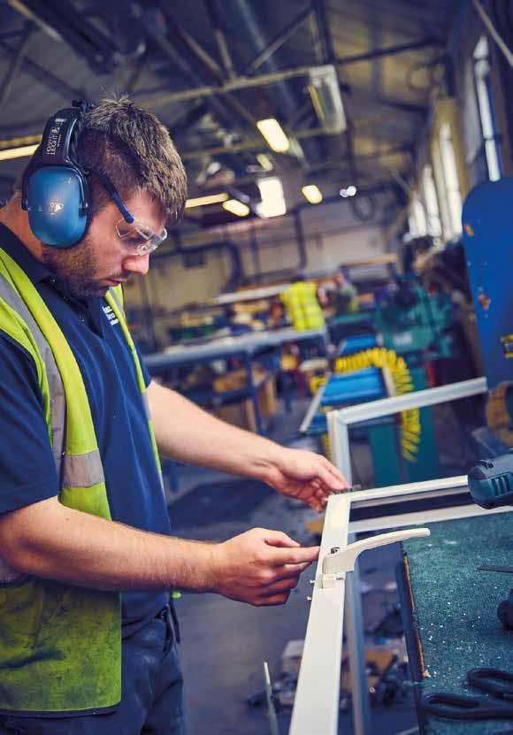 MADE IN GREAT BRITAIN UK Manufacture Hazlemere has its own manufacturing facility based alongside its head office in High Wycombe, from where our aluminium windows, doors and living spaces are