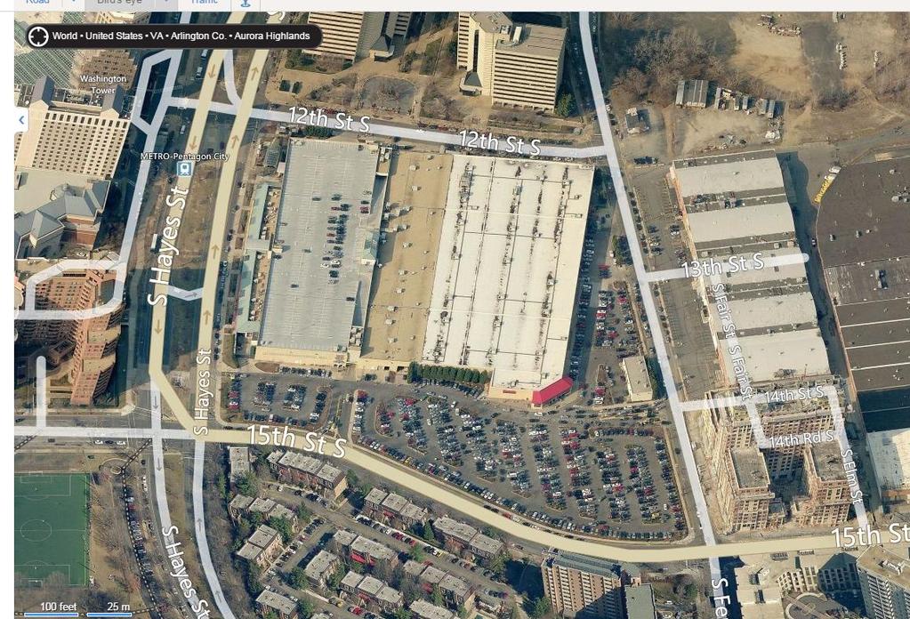 Page 6 Source: Bing Maps DISCUSSION: The applicant, Kimco Realty Corp, requests amendments to the Phased Development Site Plan (PDSP) and Phase I Final Site Plan to permit shifts in land use,