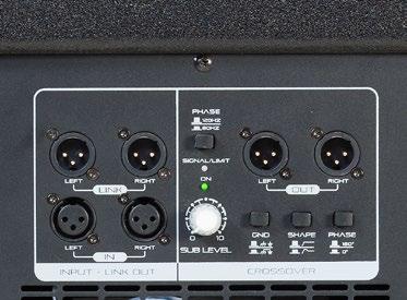situation. All tops can accept balanced MIC and unbalanced LINE level signals with different connection formats (XLR, ¼ Jack, RCA, mini-jack).