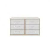 D560mm D1290 Robes include generous storage space Chests come in a variety of sizes Linen look interiors 6 Drawer Chest