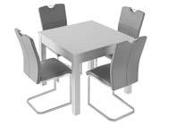 N3032 Fixed Top Table with 4 Cantilever Chairs OFFER45