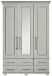 for added style Pewter Slim D handles Routed design to the door fronts