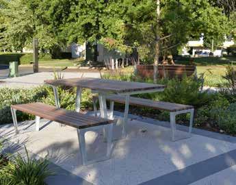 The Furphy Civic Picnic Settings were also the standard size of 1800mm in length, 750mm table height and 435mm bench