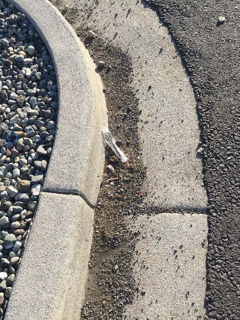 These areas were few and were typically limited to locations near seams where the asphalt transitions to traditional non porous asphalt, or to areas that were previously noted to be clogged with