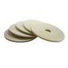 Pads Polishing pad, soft Soft, with slight grain, for polishing. Order number 6.371-081.0 Pad, very soft, 432 mm 5 polishing pads, very soft, white, without grit, 432 mm diameter.