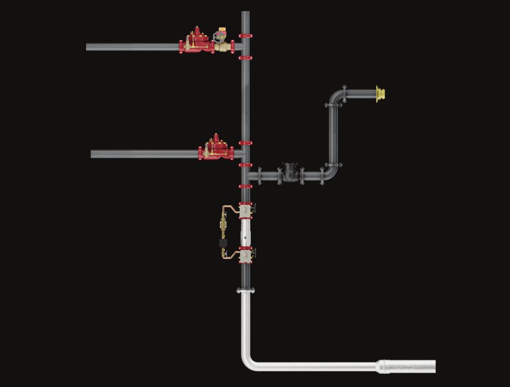 installation Backflow Preventer In-Building Riser Institutional Colleges, universities, and