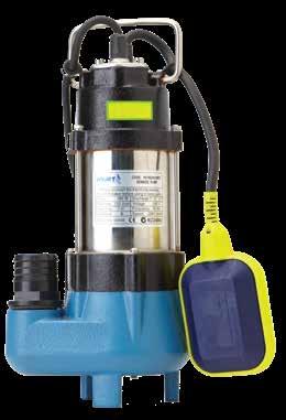 V SERIES SUBMERSIBLE PUMPS VORTEX SUBMERSIBLE PUMP YJET V180 APPLICATION Stormwater Septic treatment systems Waste / Greywater transfer Sump draining FEATURES