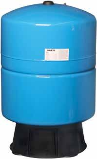 PT SERIES PRESSURE TANKS: PT02-100 PRE-CARGE For PRESSURE SWITC CONTROLLED PUMPS with a traditional pressure differential of up to 140kPa (20psi), pre-charge to be 20kPa (3psi) below cut-in pressure.