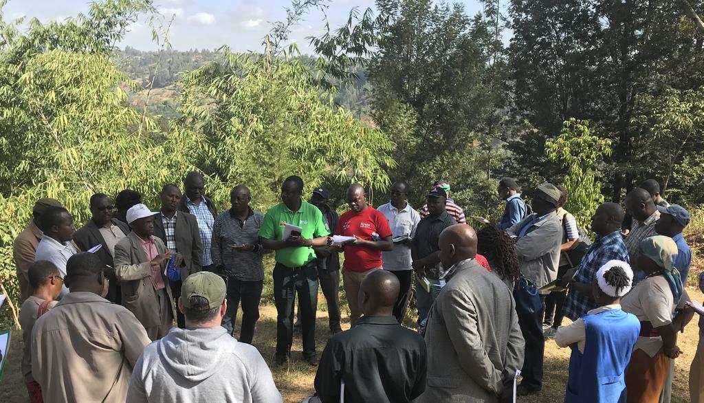 Kenyan governmental departments (e.g., agriculture, energy, environment, irrigation, livestock, meteorology, and natural resources) and other Kenyan institutions, attended the training.