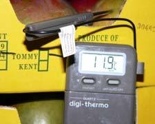 Immediately measure pulp temperature or 2 QC inspectors for uniform