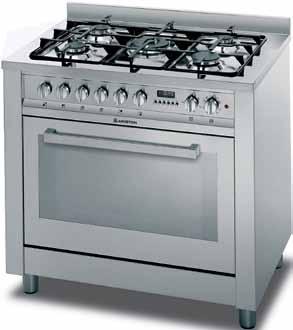 The Ariston exclusive 2x2 burner features a burner design that has two rings and two controls for the same burner.