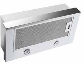 Aluminium filter White body with stainless fascia ARHS 60X 60cm Slide-out Rangehood
