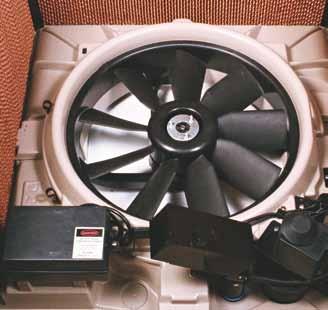 System Design The inside of a Cool Breeze Heritage system Compare our larger filter cooling pads, superior fan performance and higher capacity motors.