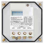 form factor suitable for retrofitting to HPM base IP66 rated product for worry free outdoor installations Heavy-duty brass terminals rated load 3840W (incandescent and PCB) 15 minute step timer
