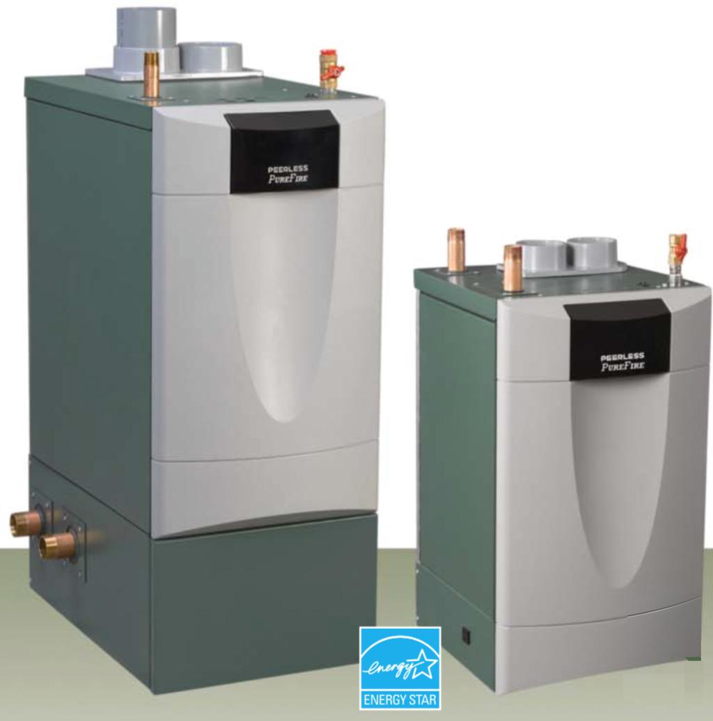 PEERLESS Gas-Fired Modulating Condensing Residential & Semi-Commercial Boiler AFUE 95% Natural Gas or LP No Parts Needed for Fuel Conversion Easily Removable Covers & Side Panels for Full Service