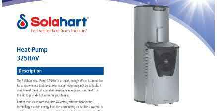 SOLAHART SPLIT SYSTEM DKV SERIES ELECTRIC BOOST Uses an electric