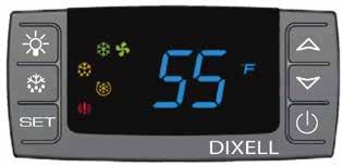 CONTROLLER FUNCTIONS Inactive Display Set Point High Temp / Pre-Chill Low Temp ON / OFF TEMPERATURE Button Normal Functions ON/OFF The ON/OFF button allows the customer the convenience of turning the