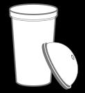 Plastic cold drink cups Beverage take out cups. cups. No plastic cups Remove lids and place labelled as biodegradable.