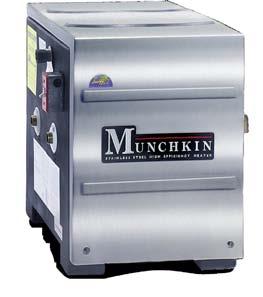 Operates at low supply temperature Munchkin MC Series Mod Con Condensing Technology The