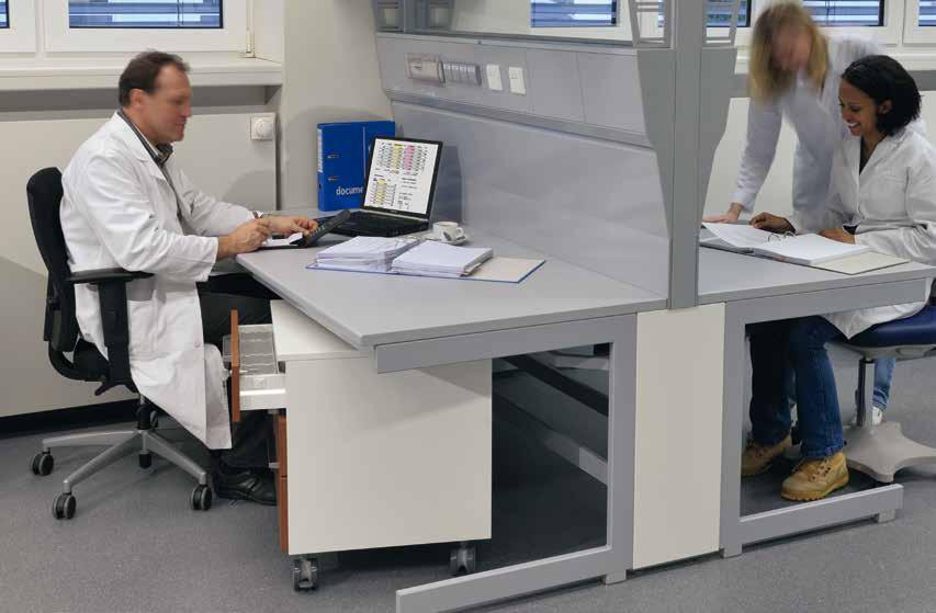 3 Laboratory benches and sinks Our benches fit many applications. We produce our new bench frames out of precision rectangular stainless steel with reinforced cross-sections.