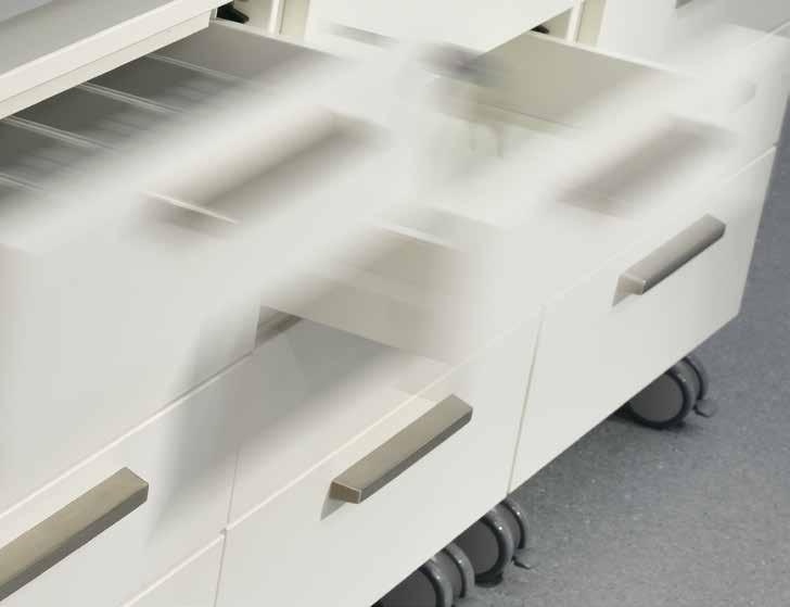 34Storage cabinets Underbench units 154 Underbench on plinth 154 Underbench unit on casters 156 Suspended underbench unit 158 Self-supporting underbench unit for fume hoods 160 Pushed-in underbench
