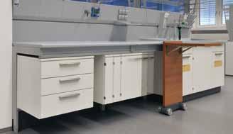 3Laboratory benches and sinks H-frames provide great stability for add-on tables, mobile tables and analysis tables for seated or standing