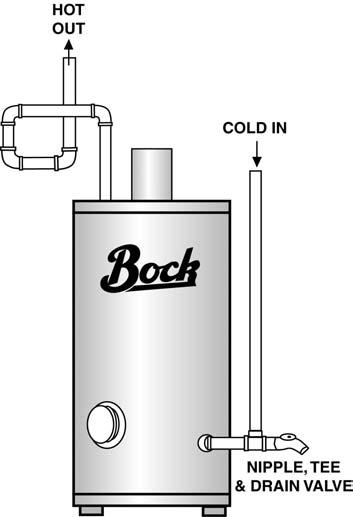 The 40E and all C models (example: 32EC, 51PPC) have a 1 NPT tapping located on the front left side of the tank. This is an alternate outlet for use with combined appliance applications.