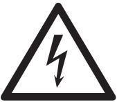 Warning of electrical voltage.