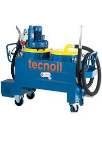 TECNOIL 250 T3 INDUSTRIAL VACUUM FOR OIL AND COOLANT RECOVERY Voltage Volts Hertz Motors N. 3 230 (110) 50/60 3,6 4,5 Max Vacuum Rate* mm.