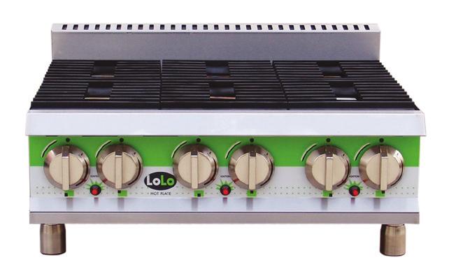 Gas Countertop Heavy Duty LoLo Hot Plate Warm, cook, boil, simmer, sauté the LoLo Hot Plate delivers all the power of a full-size range top while sitting