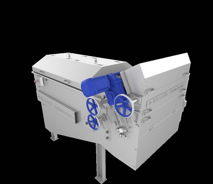 The fine screen combines a vertical strainer with screenings washer that returns the organic contents of the screenings to the