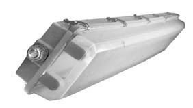 MHD2 Series Class II, Division 2, Groups F & G UL844 & 924 Polymeric Housing Captive Stainless Latches Heavy Duty Lens/ Reinforced Corners T12 (export only), T8 or T5HO lamps 55 C Ambient MHDA Series