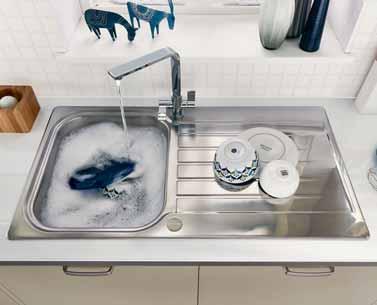 Stainless Steel Lamona shworth single bowl sink Stainless Steel UK SNK5151 - Reversible - Overall sink dimensions: L950mm x W508mm - Main bowl