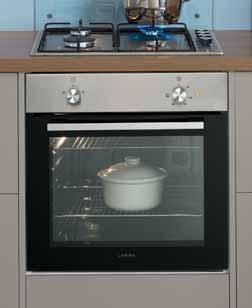 conventional oven Stainless Steel LMS3200* - Cooling fan - Interior light - Removable inner door glass - H595mm x W594mm x D567mm - 2 year guarantee 65 ltrs Conventional cooking Cooking with lower