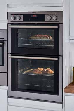 Double tower electric ovens EG double multi-function oven Stainless Steel HG4600 - Cooling fan - LED programmable clock/timer - Retractable controls - Interior light - Self-cleaning catalytic liners
