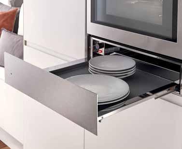 Defrosting EG warming drawer Stainless Steel HG9000 - Push open drawer - Removable non-slip mat - Plate warming - Dough