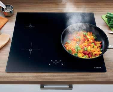 Induction hobs Lamona touch control induction hob Black ceramic UK LM1800* - 4 Induction zones - Frameless hob - W590mm x D520mm - 2 year guarantee Touch