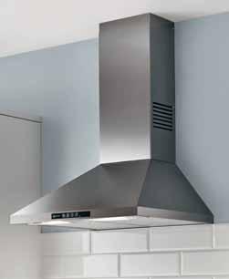 standard chimney extractor Stainless Steel 60cm HNF2400 - Push button control - 2 x 30W lights - Washable grease filters - H799mm - H976mm x W600mm x D500mm - 2 year guarantee