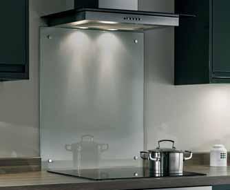 Steel splashbacks W600mm x H705mm W900mm x H705mm PL3990 PL3991 Toughened Clear